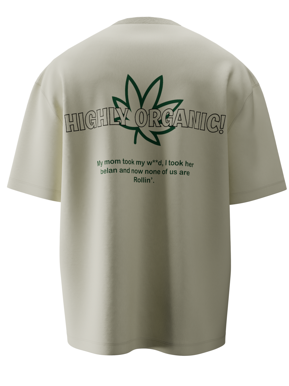 MEGALIZE LARIJUANA Oversized Graphic T-Shirt