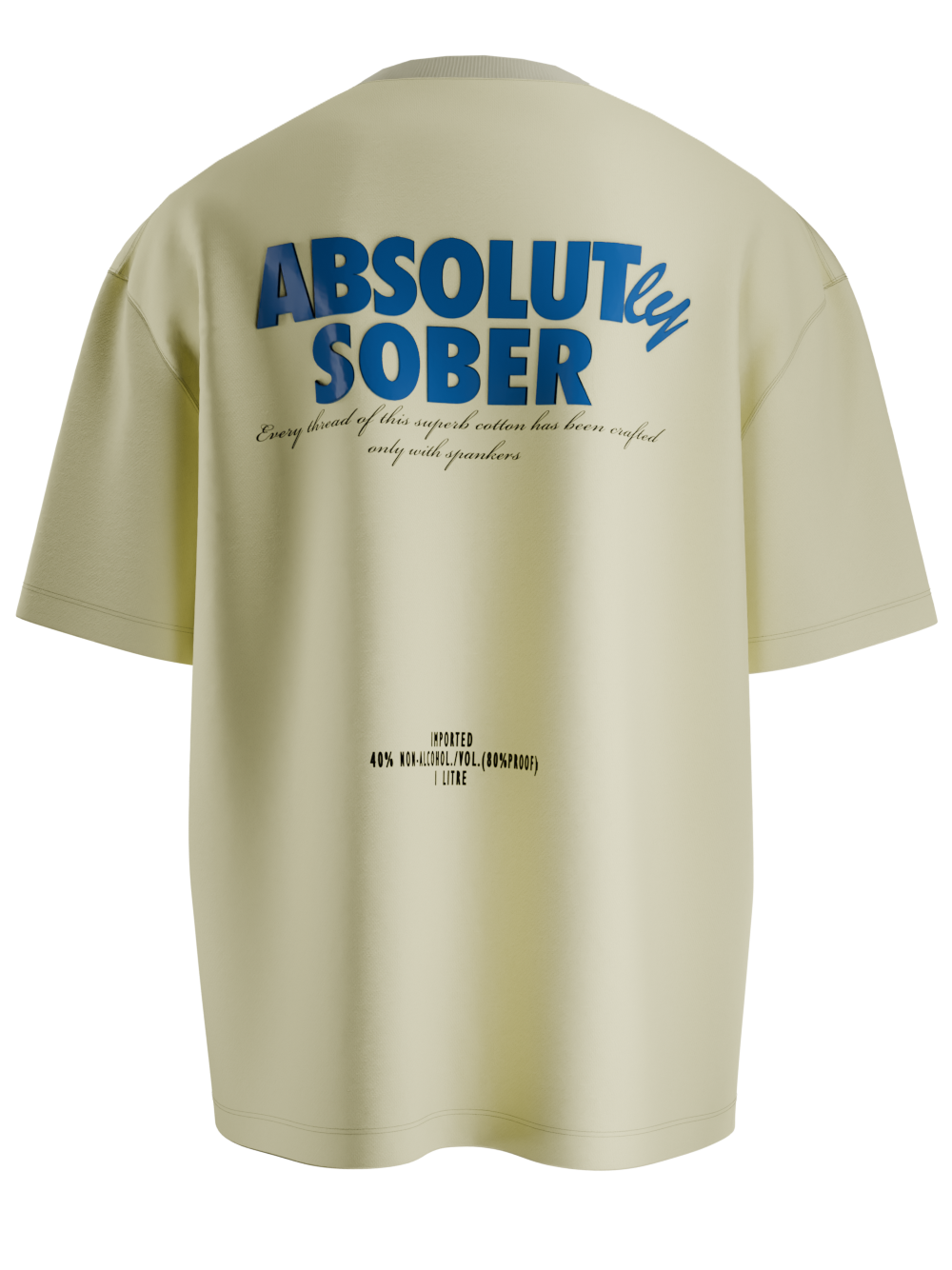 ABSOLUTLY SOBER Oversized Graphic T-Shirt