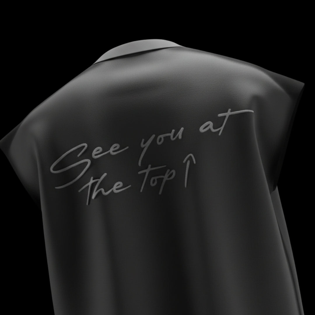 spankers dark grey with 'See you at the top' text on a black background