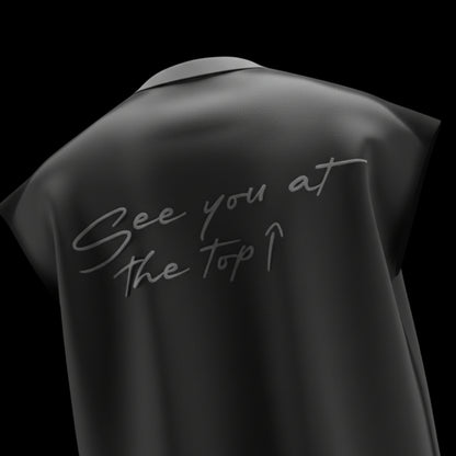 spankers dark grey with 'See you at the top' text on a black background
