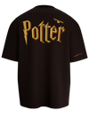( brown tshirt , chocolate brown tshirt , oversized , potter , harry potter tshirt , potter fan , spankers , spankers india , tshirt )